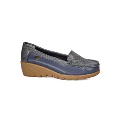 DEGAS - Mocasín Cuero Eliette Azul