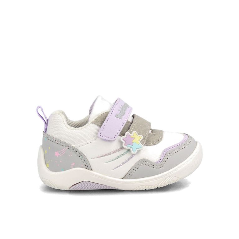 Zapatilla Niña Bubblegummers Sam Plateado/Blanco