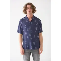BRICK LONDON - Camisa Hombre Blur Azul
