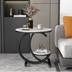 GENERICO - Mesa De Centro Auxiliar Living Moderna En Doble C