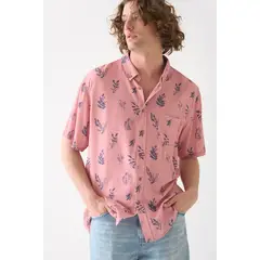 BRICK LONDON - Camisa Hombre Blur Shirt Leaves