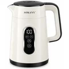 SOKANY - Hervidor Eléctrico Acero Inoxidable Táctil 5 Temperaturas