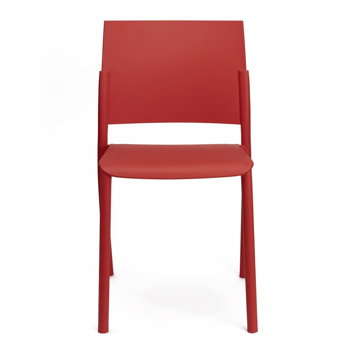 ASIMETRIKA - Set 4 Sillas Simi Rojo