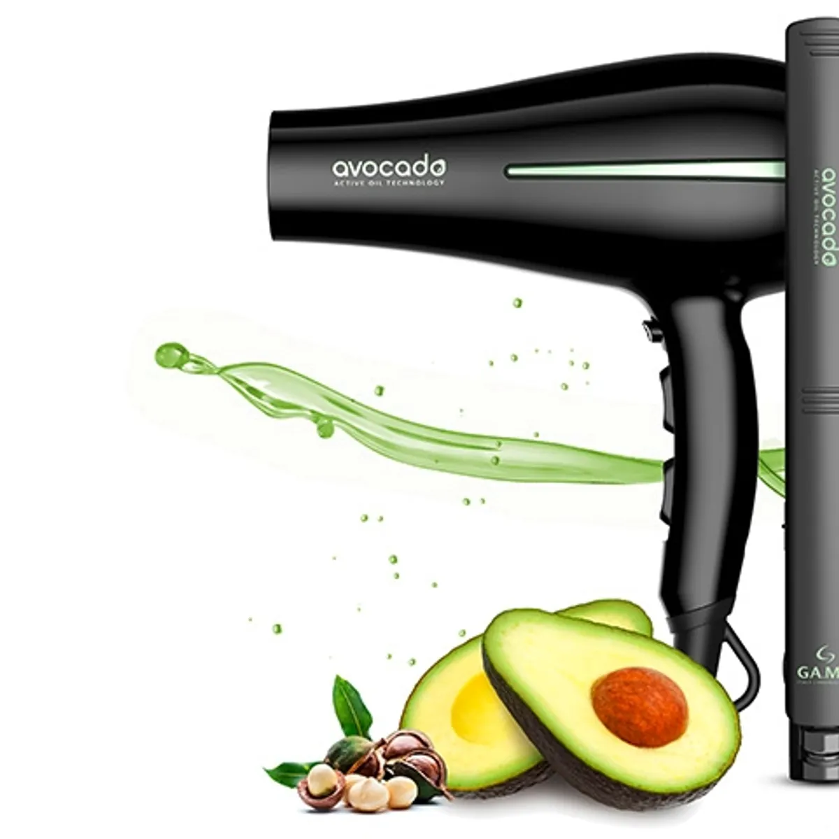 GAMA - Tripack GAMA Secador Bora + Alisador Elegance + Cepillo Avocado