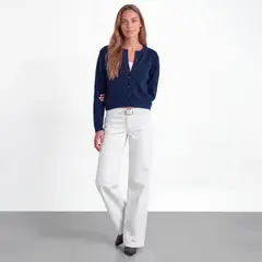 RAINDOOR - Pantalon Cinturon Pretina Blanco Mujer