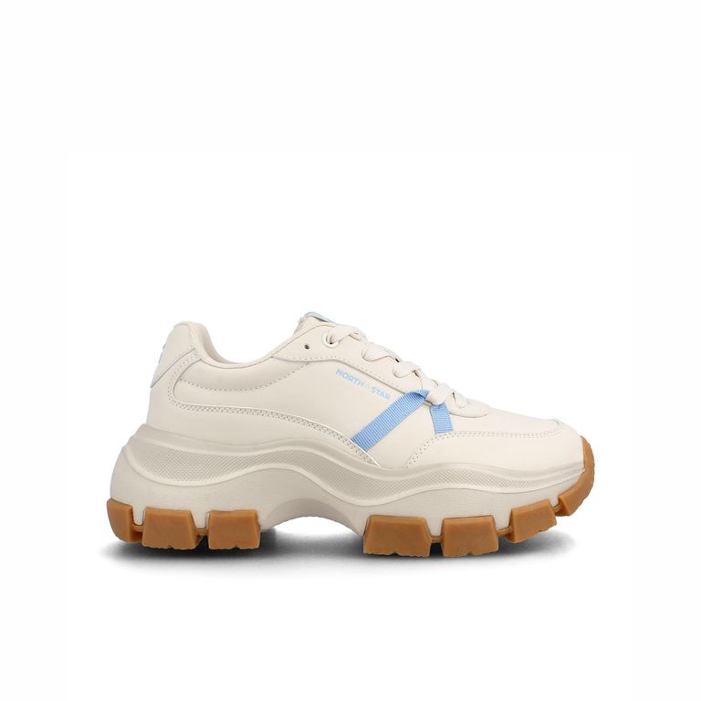Zapatilla Mujer Boor Beige/Azul