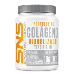 GENERICO - PEPTIDOS DE COLAGENO HIDROLIZADO 1&3 1KG 100 SV SIN SABOR - SPORTNUTRISHOP