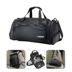 OVERFIT - Bolso Deportivo Duffel Gym 3 En 1 Oxford Impermeable 45 Litros.