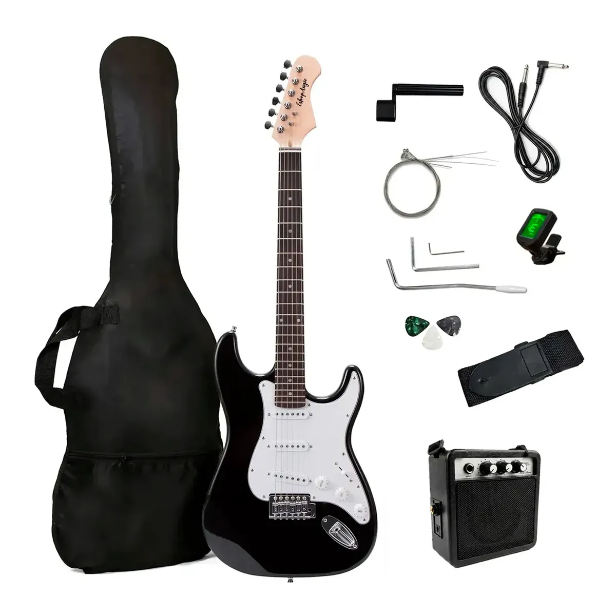 ZELVION - Guitarra Electrica Stratocaster Amplificador Y Accesorios