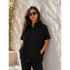 JAGIMA - Polar Mujer Micropolar Sin Mangas Térmico oversize