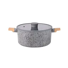 HUDSON - Olla 28 Cm Stone Aluminio C/ Antiadherente Gris STO09