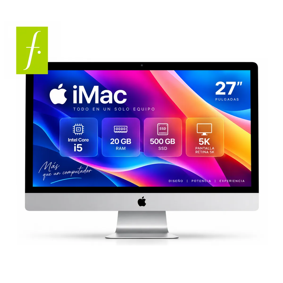 APPLE - IMAC CORE I5 20 GB DE RAM Y 500 GB DISCO SSD 27 PULGADAS 5 K