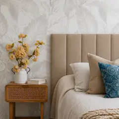 KABECEROS - RESPALDO DE CAMA TUBULAR - SUPER KING - VELVET CAMEL