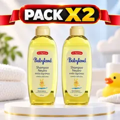 BABYLAND - Pack X2 Shampoo Neutro Sin Lágrimas 410ml C/u