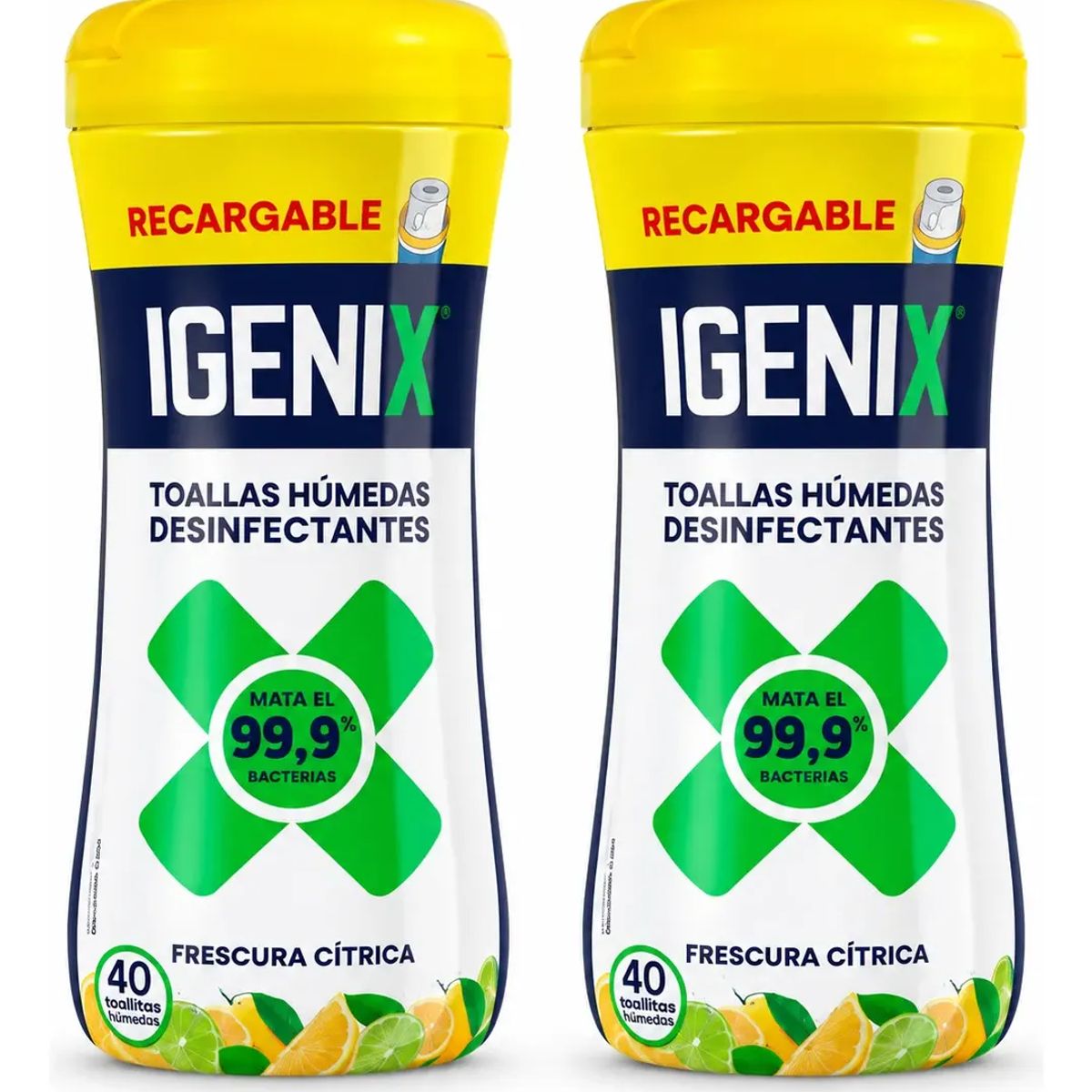 IGENIX - Pack X2 Igenix Toallas Húmedas Desinfectantes Frescura