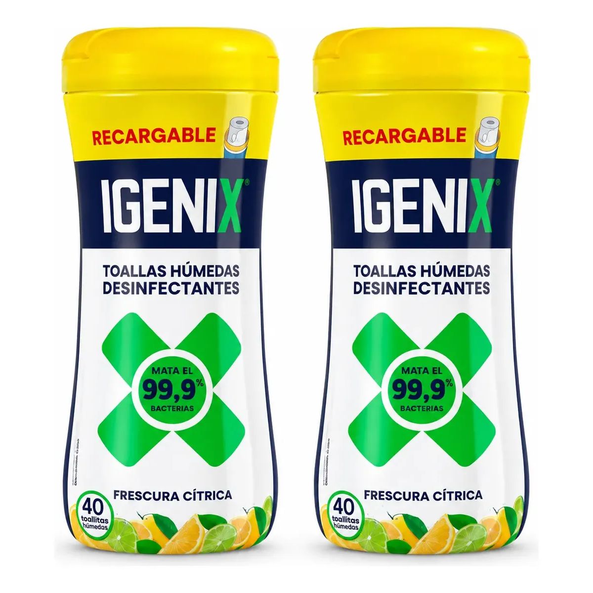 IGENIX - Pack X2 Igenix Toallas Húmedas Desinfectantes Frescura