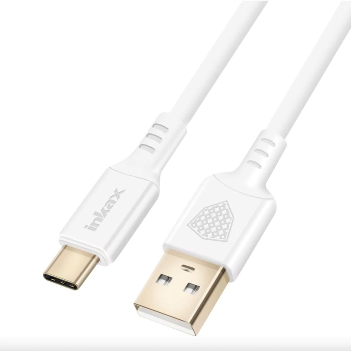 INKAX - Cable Usb C a Usb – 1 Metro | Carga Rápida - Tipo C - Blanco