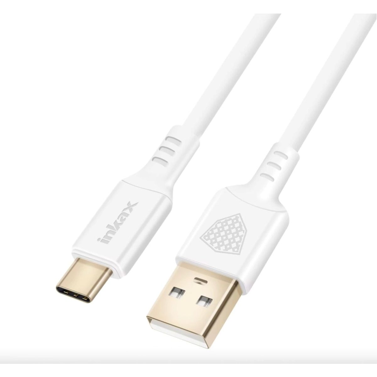 INKAX - Cable Usb C a Usb – 1 Metro | Carga Rápida - Tipo C - Blanco