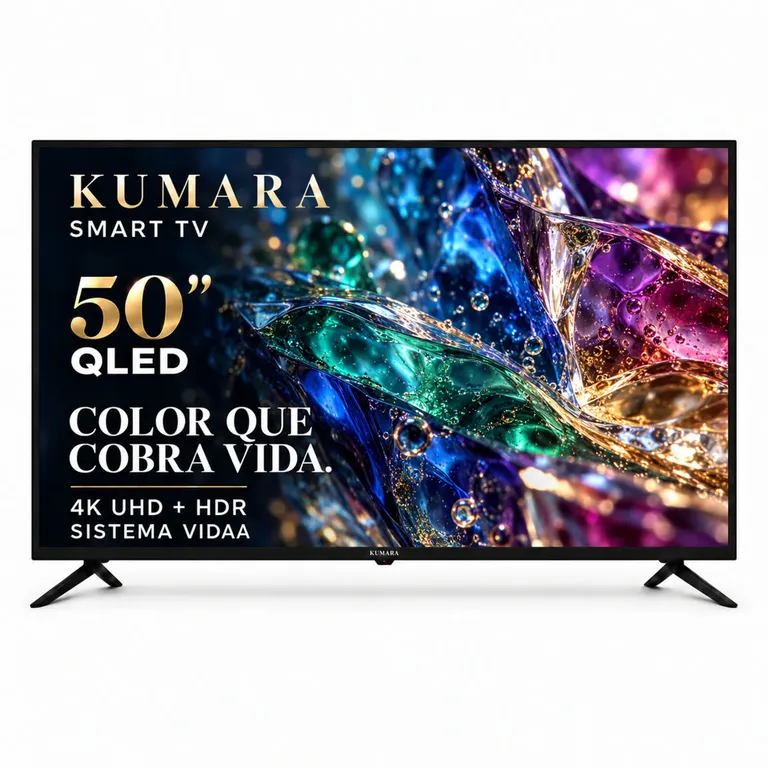 Smart TV QLED 50 Pulgadas 4K UHD HDR con VIDAA