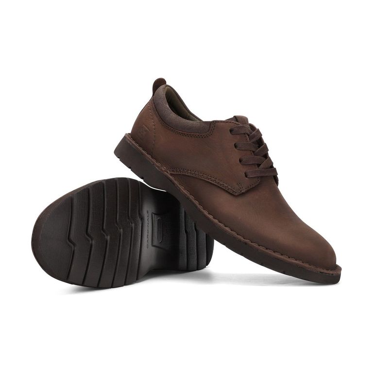 Zapatos Casual Hombre Cuero Bruxton Café