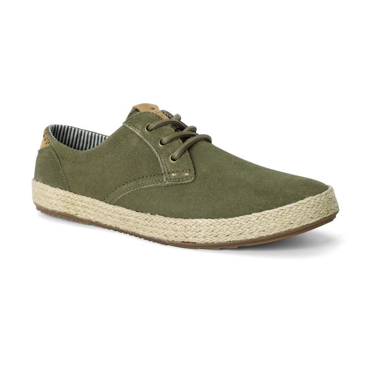 Alpargatas 24 Flex Hombre Cuero Vallarta Verde