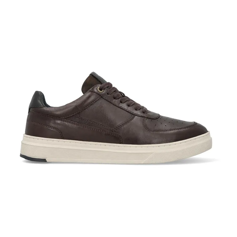 Zapatillas Urbanas Hombre Cuero Café Oscuro Honorio