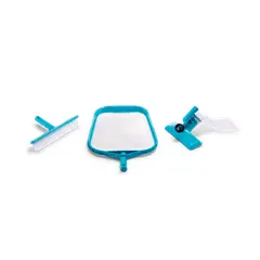 INTEX - Kit de Limpieza Básico 29056 para Piscinas (Saca Hojas y Cepillo)