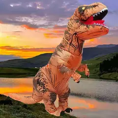 GENERICO - Disfraz inflable dinosaurio T-Rex talla única