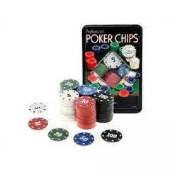 GENERICO - Set de poker con fichas numeradas y cartas