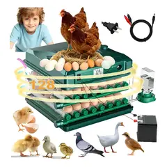 WUWAWDOGA - Incubadora Automático 128 Huevos Giro Y Control Temperatura
