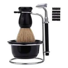 NEBLISUR - Barbería - Set De Barba Hisopo Navaja Navajin Para Afeitar
