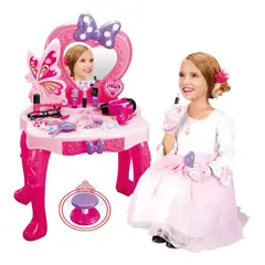 GENERICO - Juguete Tocador Infantil Princesa con Taburete, Luces y Sonido + Accesorios