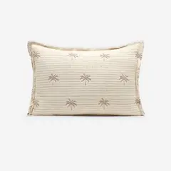 ROSEN - Funda de Cojín Marine Lani Blanco 35 x 50 cm