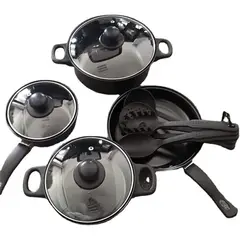 GENERICO - Set de ollas y sartén de cocina, 10 piezas