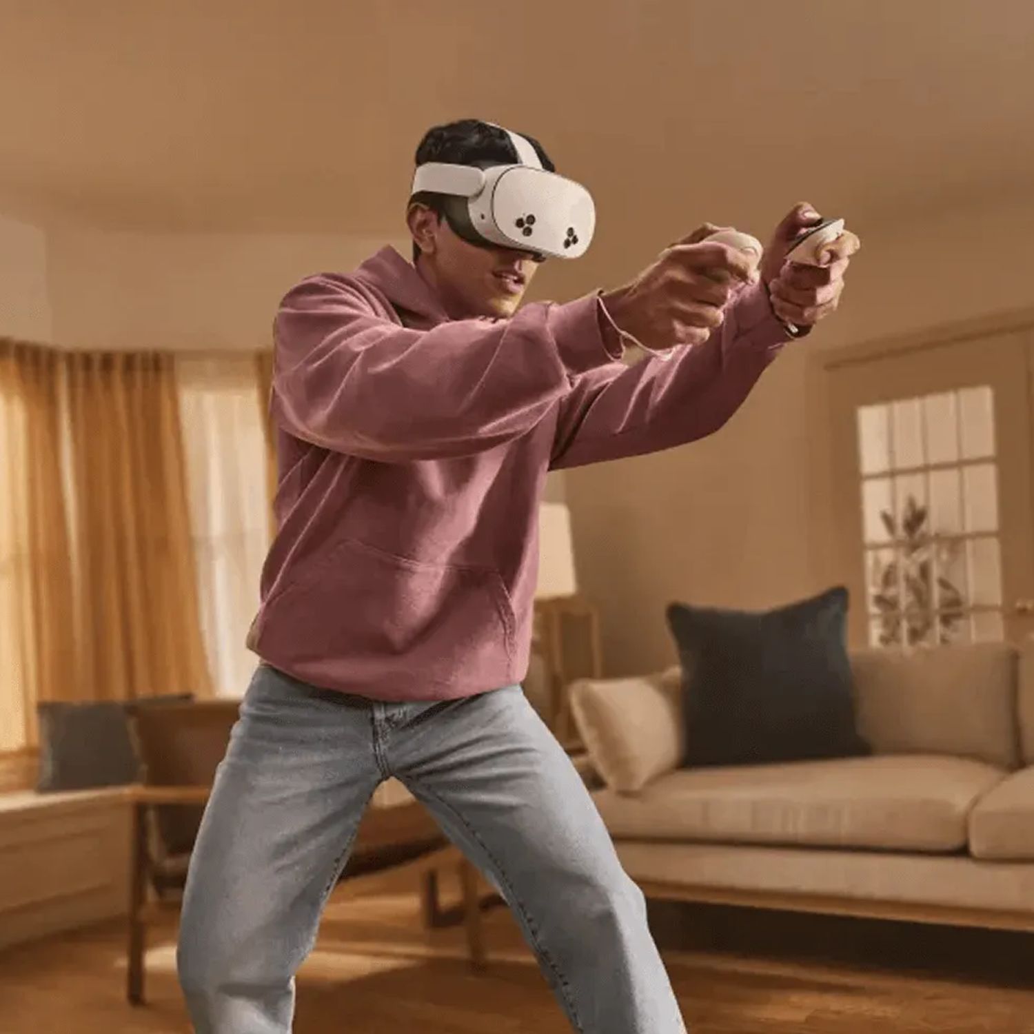 META Lentes de realidad virtual Meta Quest 3S 128 GB con controles
