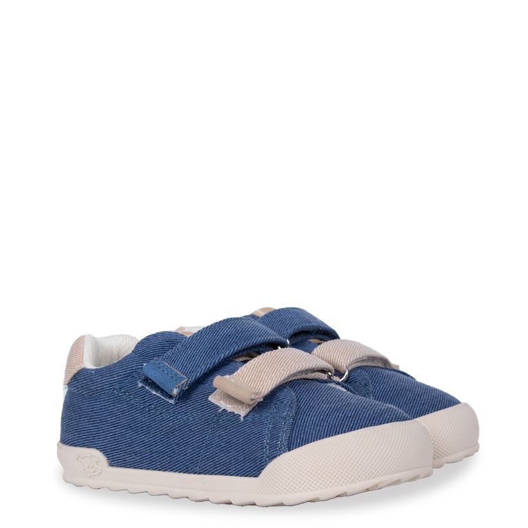Zapatilla Bebé Niño Ergo de Lona Azul