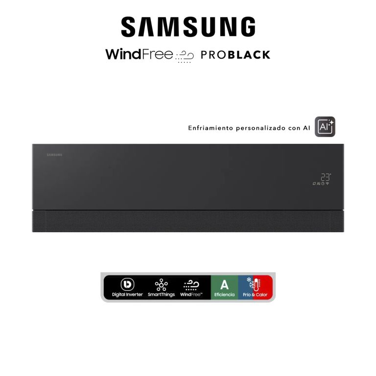 Aire Acondicionado 18.000 BTU - Wind-Free Pro Black inverter Wifi