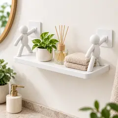 GENERICO - Repisa Flotante Pared Multiproposito Diseño Soporte Muñeco