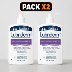 LUBRIDERM - Pack X2 Crema Liquida Con Proteccion Solar 750 Ml
