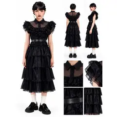 GENERICO - TRAJE DISFRAZ INFANTIL MERLINA BAILE 7 - 9 AÑOS