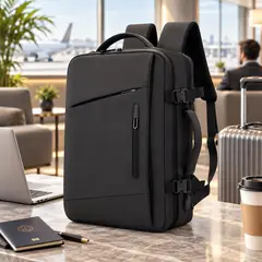 GENERICO - Mochila Viral Tiktok Ideal Para Cabina De Avion Con Usb