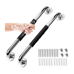 ZELVION - 2 Barras Agarradera De Seguridad Baño Acero Inoxidable 50cm