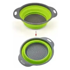 GENERICO - Colador Plegable Silicona Para Frutas Verduras Pasta