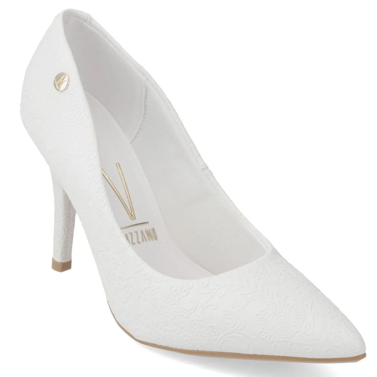Stiletto de Novia Taco Aguja Blanco Mujer