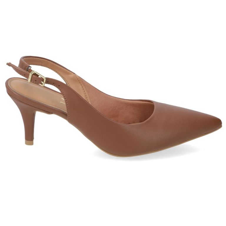 Stiletto Slingback Café Mujer