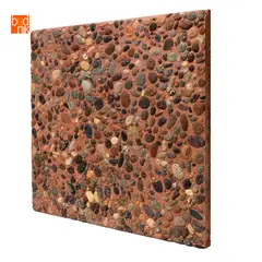 BUDNIK - Baldosa Alta Resistencia Colonial Fondo Rojo 40 x 40 x 3.8 cm