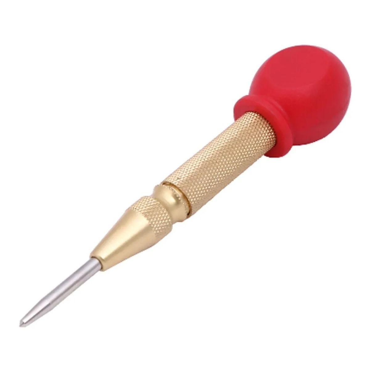 FLOVI - Punzón Central Automático De 5 Pulgadas Con Mango Rojo