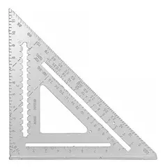 FLOVI - Escuadra Rápida 12 Pulgadas Triangular Carpintería de Aluminio Macizo