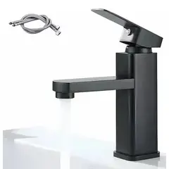 FLOVI - Llave Monomando Lavamanos Metálica, incluye flexibles, Marca
