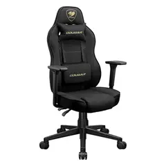 COUGAR - Silla Gamer Fusion One Gold F. Reposabrazos 3D, Cilindro de gas clase 4, Hasta 120 Kg